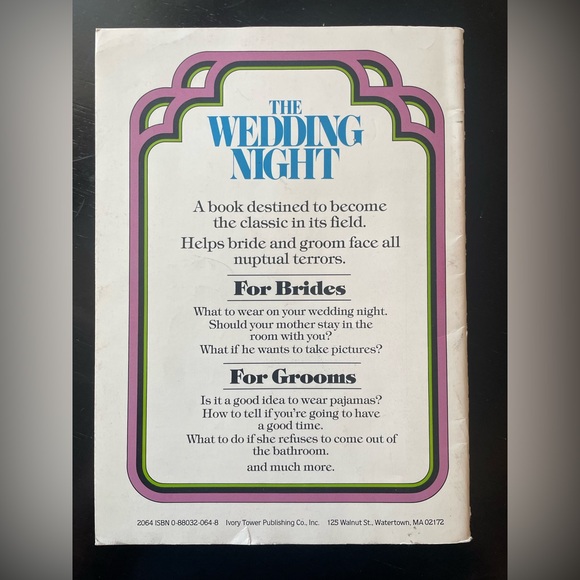 Vintage Humorous- The Wedding Night Book - Picture 2 of 2